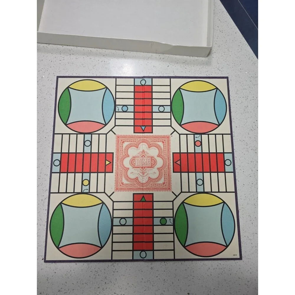 Milton Bradley Parcheesi Board Game 2-4 Players missing 3 pawns (4037)
